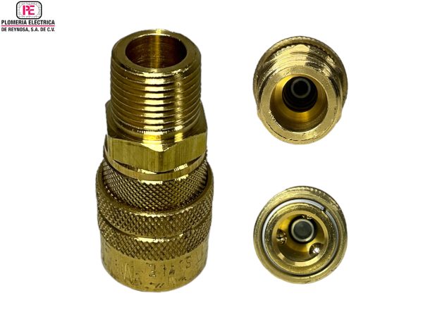 Conector Rápido Macho 3/8" 719BK 3 Balines MILTON