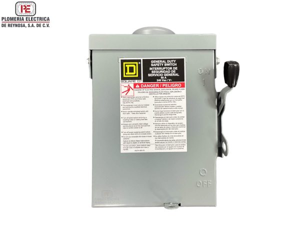 Interruptor de Seguridad S/Fusible 3X60A 240V SD