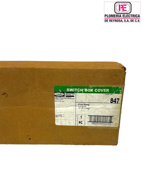 Tapa Ciega 4"x12.5" Galvanizada Raco