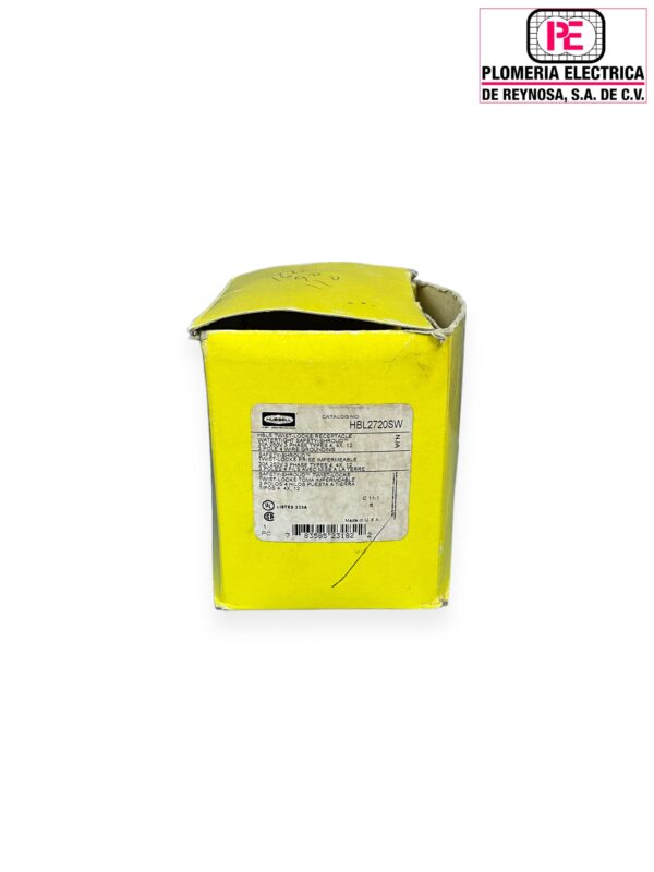 Contacto Fijo Seg 30A 3P 4H 250V A P/AGUA HUBBELL - Imagen 8