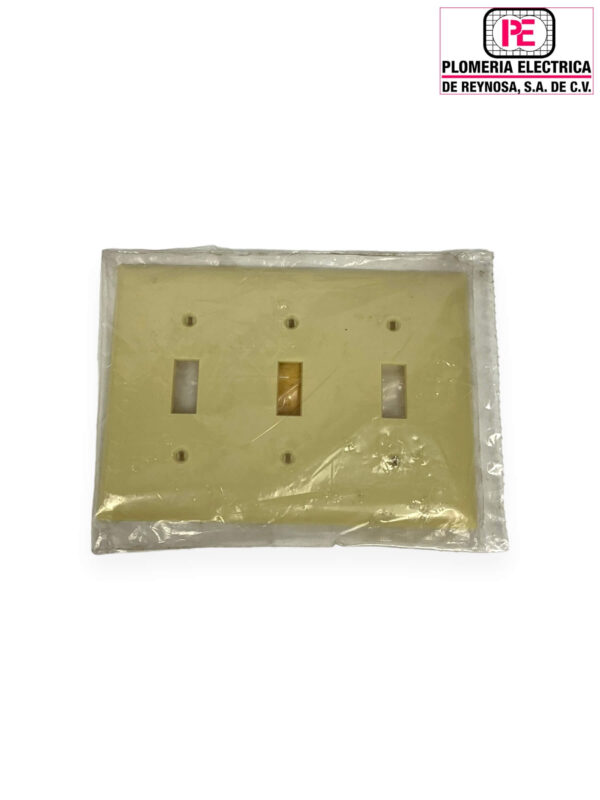 Placa P/3 Apagador L/V Marf/Nylon BRYANT