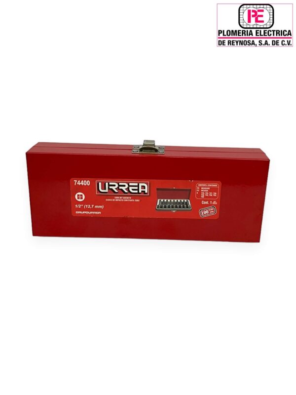 Juego 9 Dados Impacto Punta Torx 1/2" Urrea - Imagen 3